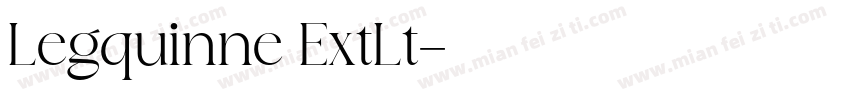 Legquinne ExtLt字体转换